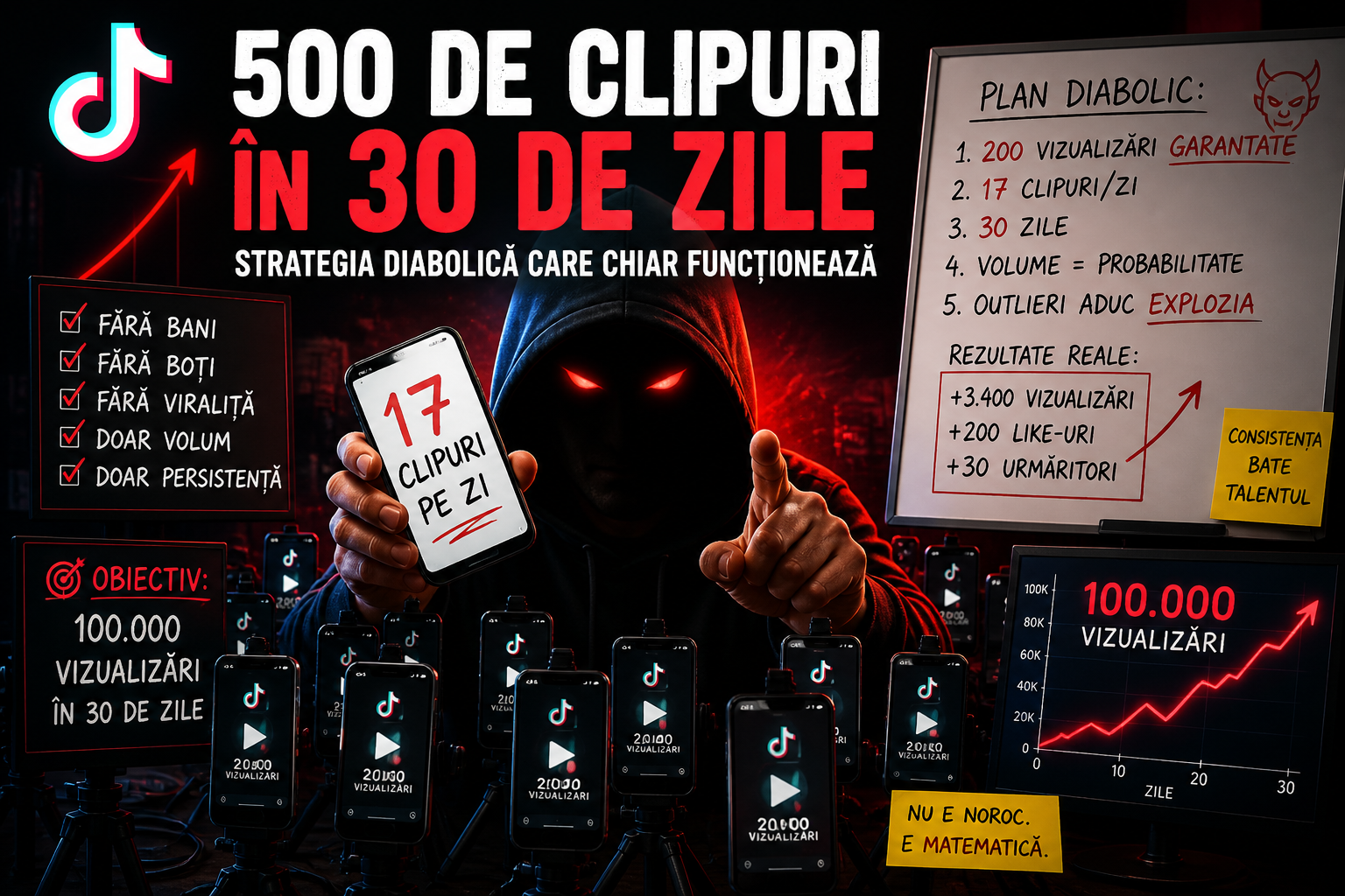 🚀 Cum să crești pe TikTok cu o strategie „diabolică”